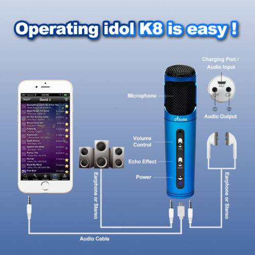 Portable Karaoke Microphone idol K8 Personal Portable Karaoke